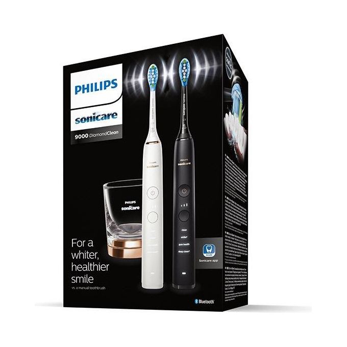 Philips HX9914-57 Sonicare DiamondClean serie 9000 Spazzolino elettrico sonico 5 modalita' autonomia 14 giorni colore Nero