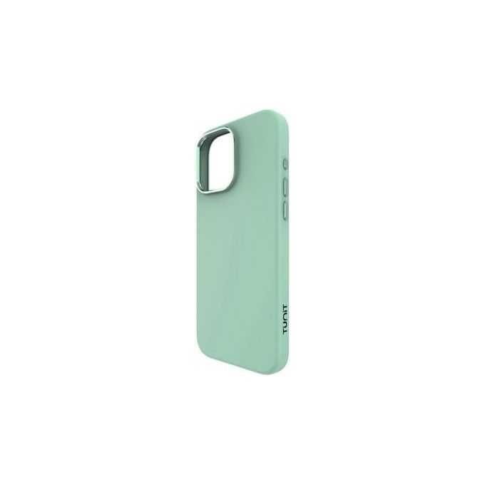 Tunit Clear Cover per iPhone 16 Pro Max Soft Touch in Silicone con MagSafe Menta