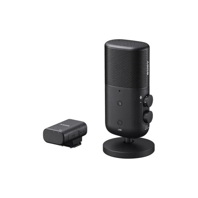 Sony ECM-S1 Microfono Wireless per Streaming con Attacco Multi Interface Shoe Connessione Bluetooth 5.3 Portata fino a 150 m USB-C e Jack 3.5 mm colore Nero