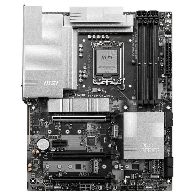 MSI PRO Z890-P WIFI Scheda Madre ATX Intel Z890 LGA 1851 DDR5 fino a 256 GB Wi-Fi 7 Bluetooth 5.4 5GbE colore Nero