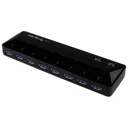 StarTech.com ST103008U2C Hub USB 3.0 a 10 Porte con 2 Porte di Ricarica da 1,5 A Velocita' fino a 5 Gbps colore Nero