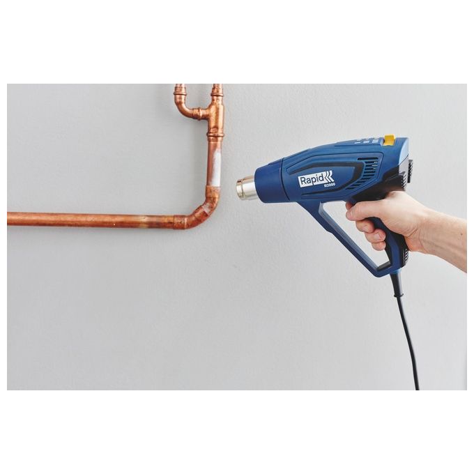 Rapid 5001352 R2000 Pistola Termica 2000 W Temperatura 60 600 °C Flusso Aria 250 500 l-min colore Nero