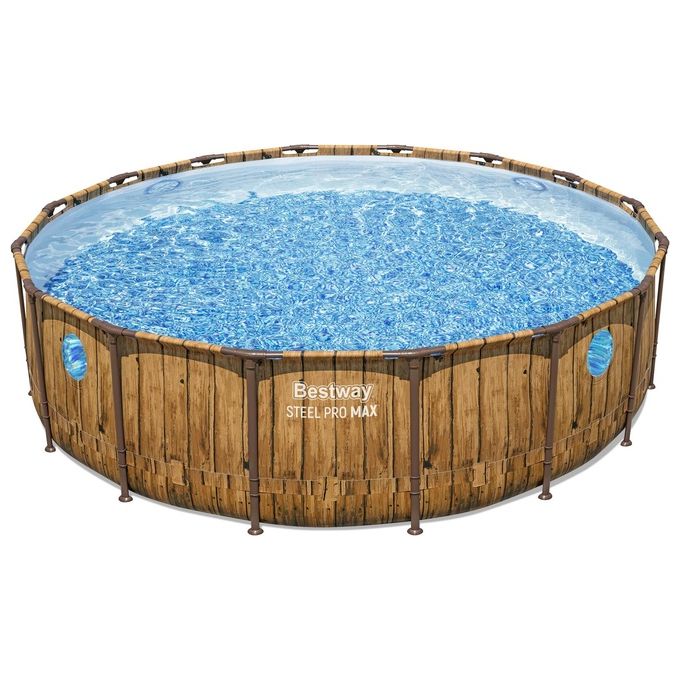 Bestway Piscine Tonde C-Tel. Rattan 488X122 -56725