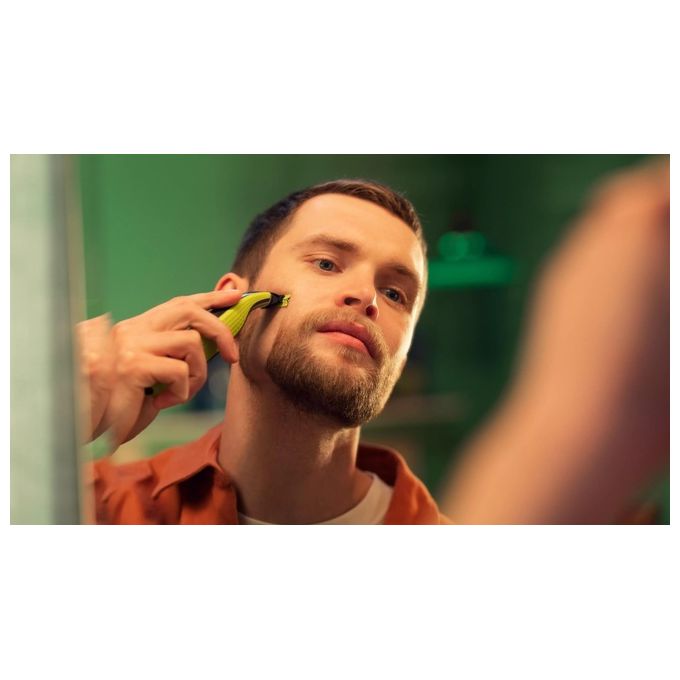 Philips QP420-50 OneBlade 360 Testina di Ricambio Rasoio 2 Lame Acciaio Inossidabile colore Argento