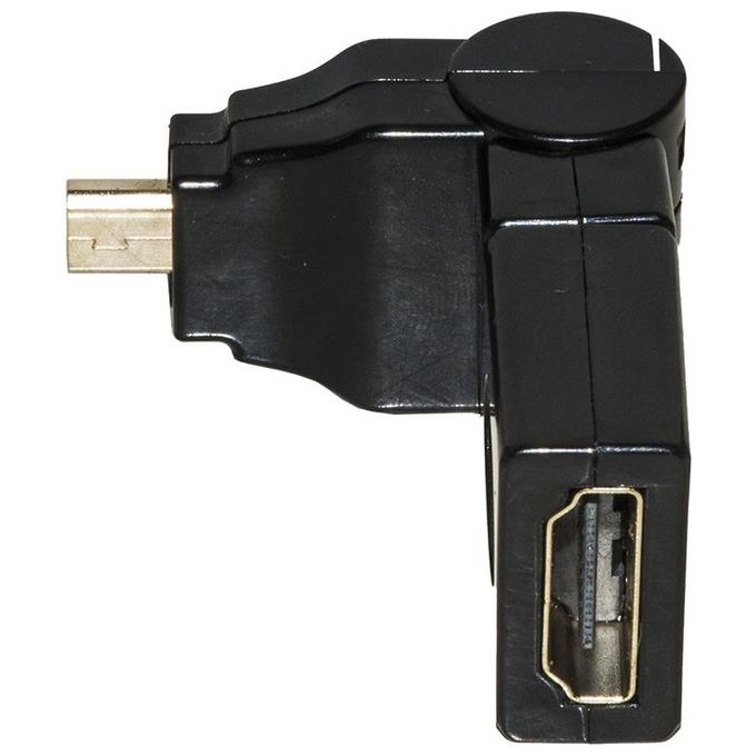 Link adattatore micro hdmi maschio - hdmi femmina con connettore inclinabile e ruotabile