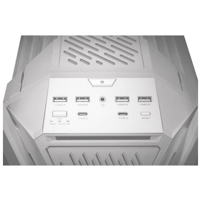 ASUS 90DC00F3-B39000 ROG Hyperion GR701 Case PC Full Tower Supporto E-ATX Radiatori 420 mm 4 Ventole 140 mm USB Type-C Doppia Porta 60W Aura Sync colore Bianco