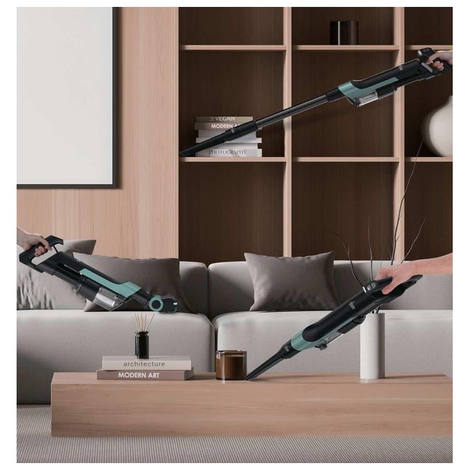 Hoover HF201P 011 HF2 Aspirapolvere Scopa Elettrica a Batteria Ciclonica Senza Sacchetto 1 L 40 min autonomia colore Blu