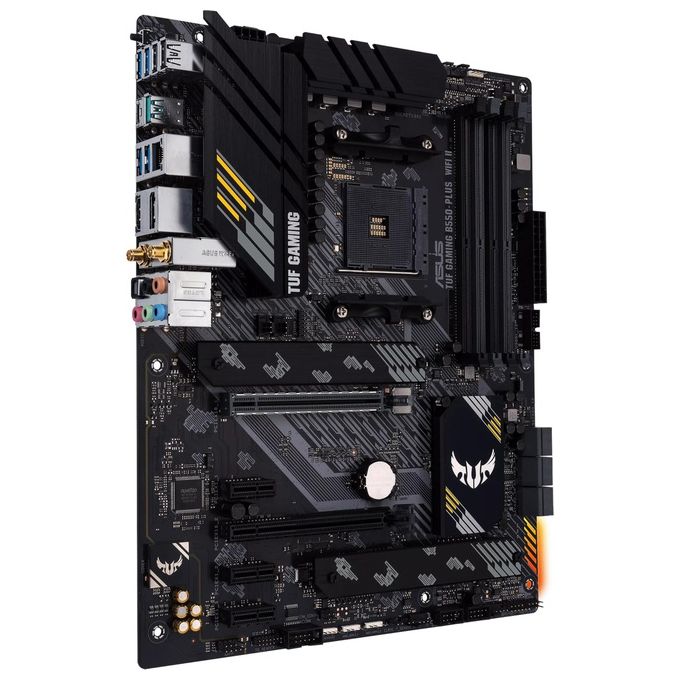 Asus TUF-GAMING-B550-PLUS-WIFI-II Scheda Madre ATX AMD B550 Socket AM4 DDR4 Wi-Fi 6 Bluetooth 5.2 2.5G LAN PCIe 4.0 2xM.2 6xSATA colore Nero