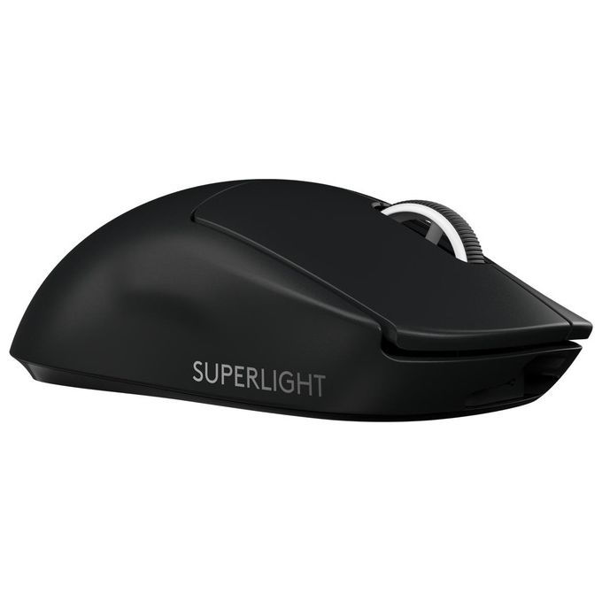 Logitech G 910-005881 PRO X SUPERLIGHT Mouse Gaming Wireless Sensore HERO 25K 25600 DPI 63g 5 Pulsanti colore Nero