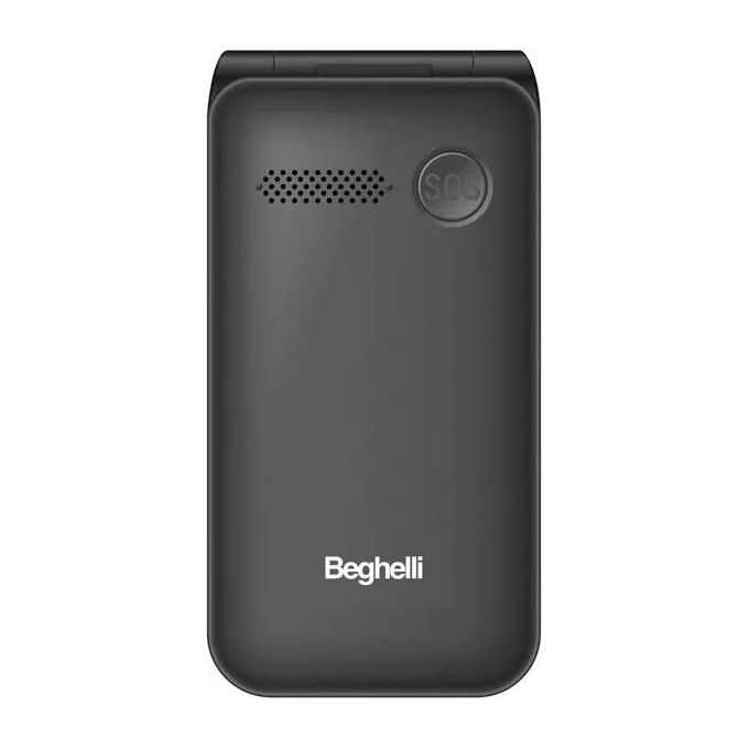 Beghelli SLV40 4G Salvalavita Phone Cellulare Senior a Conchiglia Flip 2.8'' Tasto SOS Vivavoce Radio FM colore Nero