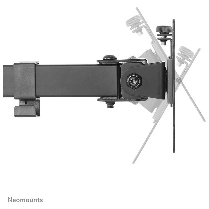 Neomounts FPMA-D550DBLACK Braccio per Monitor Doppio da Scrivania per Schermi 10-32 Pollici VESA 75x75 100x100 mm Regolabile Altezza Profondita' Inclinazione Rotazione Gestione Cavi colore Nero