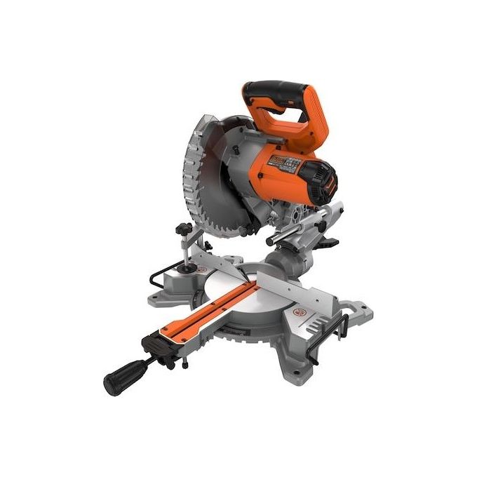 Black+Decker BES701-QS Troncatrice Radiale 1500 W lama 216 mm taglio 220x70 mm Line Shadow