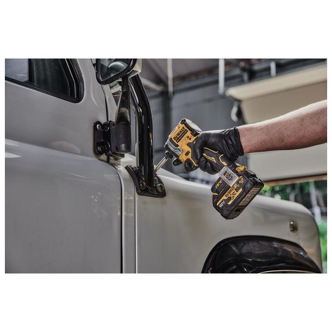 DEWALT DCF850NT-XJ Avvitatore ad impulsi 18V Brushless 3 velocita' 205 Nm attacco 1-4 pollici colore Nero e Giallo