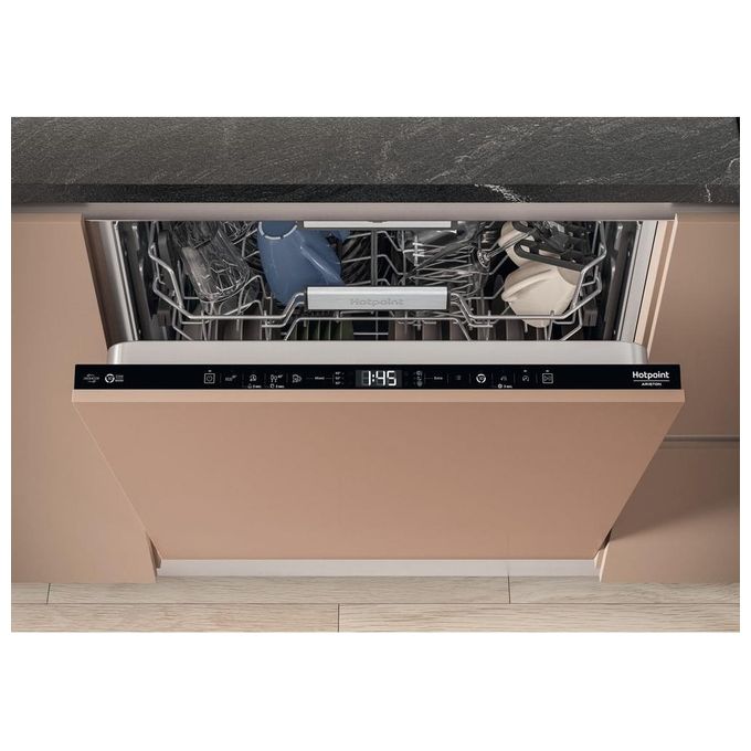 Hotpoint HM759TL Lavastoviglie da incasso a scomparsa totale 15 coperti Classe B 39 dB 9,5 L Touch (82x60x56 cm) colore Nero