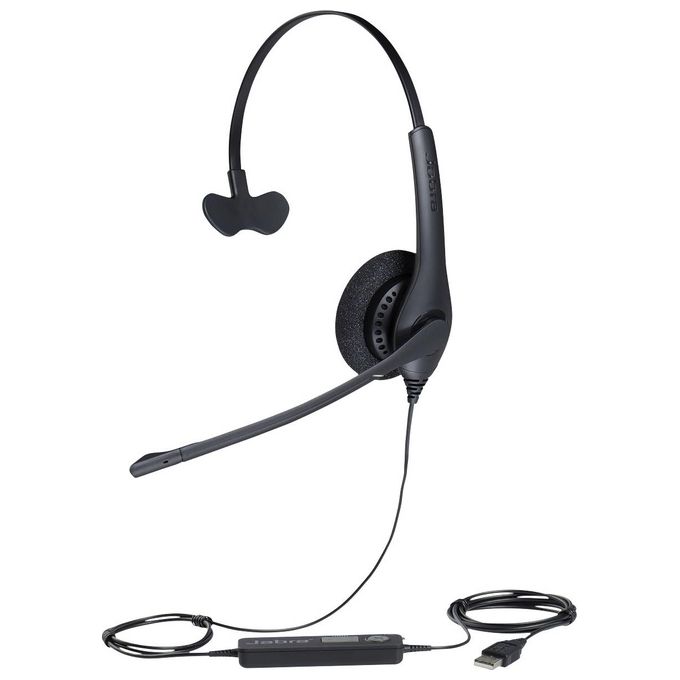 Jabra BIZ 1500 Mono Split Usb Cuffia Mono Splitfonico a Padiglione Nero