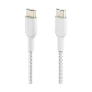 Belkin BoostCharge Cavo Intrecciato da USB-C a USB-C da 2 Metri Bianco