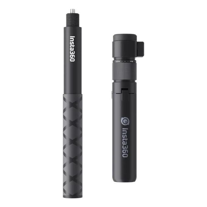 Insta360 CINGBTH-B Bullet Time Kit Impugnatura Treppiede e Selfie Stick 120 cm Attacco 1-4'' colore Nero