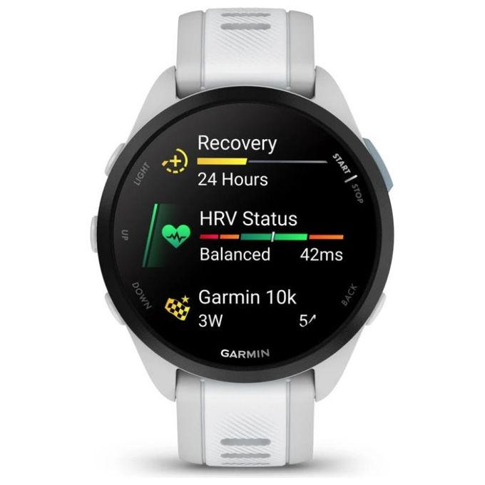 Garmin 010-02863-21 Forerunner 165 Smartwatch GPS AMOLED 1.2'' 43mm Cardiofrequenzimetro Multisport 4 GB colore Grigio