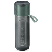 Brita 1052249 Fill and Go Active Borraccia Filtrante 600 ml 2 Filtri MicroDisc senza BPA colore Verde Scuro