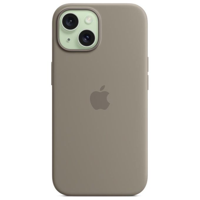 Apple Custodia MagSafe in Silicone per iPhone 15 Grigio Creta ​​​​​​​
