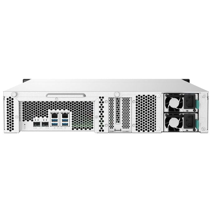 QNAP TS-832PXU-RP-4G TS-832PXU Server Nas 8 Alloggiamenti 4 GB DDR4 Annapurna Labs AL324 Quad-Core 1,7 GHz 2U Rack 2x10GbE SFP+ 2x2,5GbE Alimentazione Ridondante colore Nero