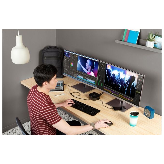 HP 5TW10AA USB-C Dock G5 Docking Station 4x USB-A 2x DisplayPort HDMI 2.0 LAN RJ-45 100W colore Nero