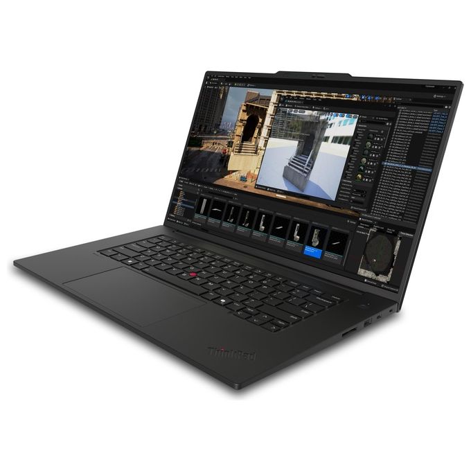 Lenovo 21KV0023IX ThinkPad P1 Gen 7 Notebook 16'' Intel Core Ultra 7 165H 32 GB RAM 1 TB SSD NVIDIA GeForce RTX 4070 8 GB Wi-Fi 7 Windows 11 Pro colore Nero