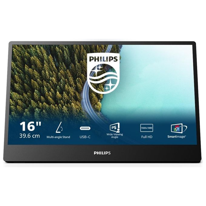 Philips 16B1P3302-00 Serie 3000 Monitor Portatile 15.6'' Full HD IPS 1920x1080 75Hz USB-C colore Nero
