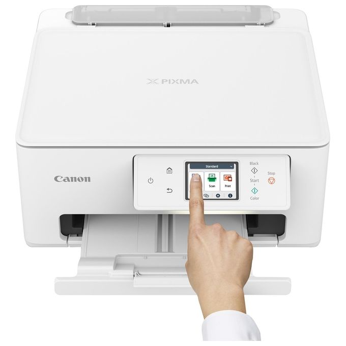 Canon TS7650I PIXMA Stampante Multifunzione Inkjet A4 1200x1200 DPI Wi-Fi Fronte Retro LCD Touch colore Bianco