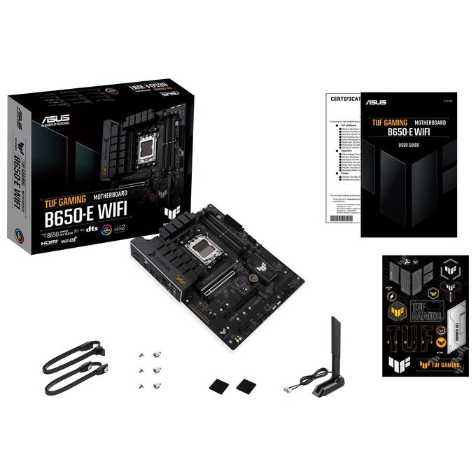 ASUS TUF Gaming B650-E WIFI Scheda Madre ATX AM5 DDR5 Wi-Fi 6E Bluetooth 5.3 Nero