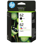 HP N9J71AE 62 Combopack 2 Cartucce Originali Inkjet Nero Tricromia 200 165 pagine per HP ENVY OfficeJet colore Nero