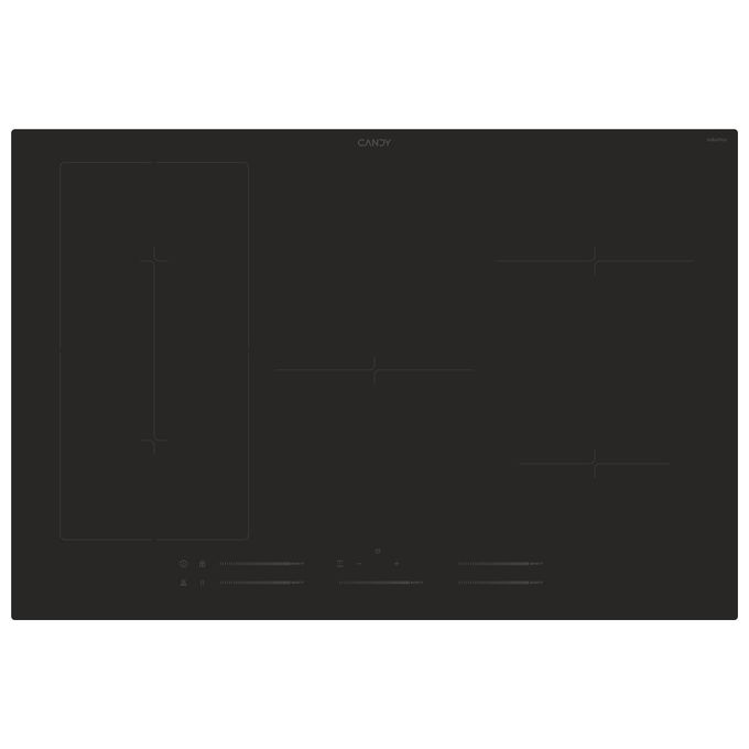 Candy CIES55MCTT-1 Comfort Piano cottura a induzione 77 cm 5 zone Booster Touch colore Nero