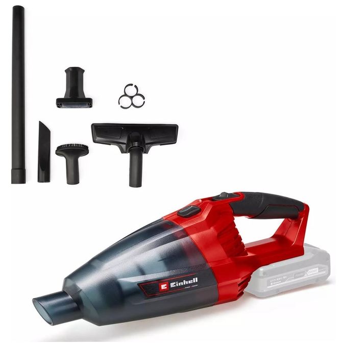 Einhell TE-VC 18 LI SOLO Aspirapolvere Portatile a Batteria Senza Sacchetto 18V 4200 Pa 0,54 L colore Nero Rosso