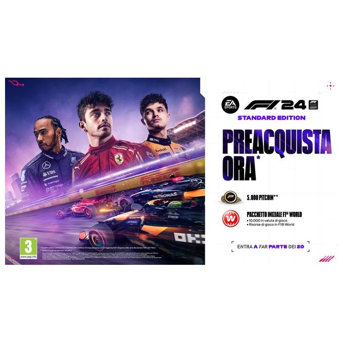 Electronic Arts F1 24 Videogioco PS4 Standard Edition Racing Sportivo Multiplayer PAL Multilingua