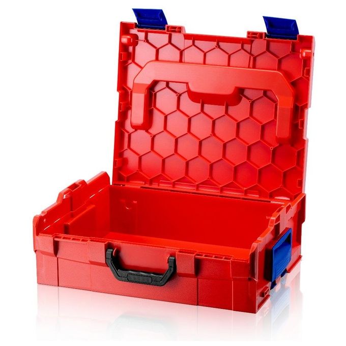 Knipex 00 21 19 LB LE Cassetta per Attrezzi 1 Scomparto 3 Manici Antiurto Resistente agli Spruzzi colore Rosso