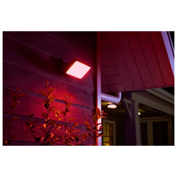 Philips Hue White and Colour Ambience Discover Proiettore per Esterni con Led Integrato Nero