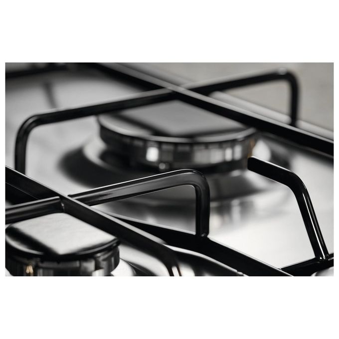 Electrolux PN640RUV Rustico Soft Piano cottura a gas 60 cm 4 fuochi bruciatore tripla corona Wok 4000 W Sicurgas colore Nero Ghisa