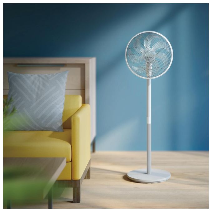 Philips CX2550-00 Serie 2000 Ventilatore a Piantana 40 cm 2562 m³-h 19 dB SilentWings 3 Velocita' Timer 12h colore Grigio