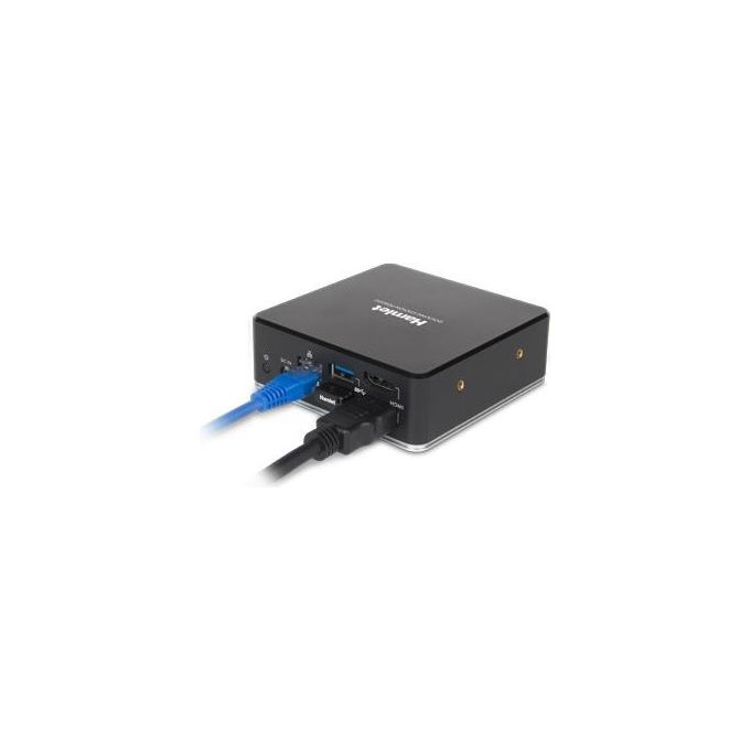Hamlet HDKC-PD8000 Docking Station Universale USB 3.1 Gen 1 Doppia HDMI Power Delivery 85W Gigabit Ethernet 3 Porte USB 3.1 Gen 1 Uscita Audio Jack 3.5 mm Slot Sicurezza colore Nero