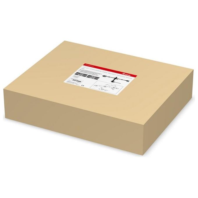 Equip 650125 Supporto da Tavolo Articolato per 3 Monitor 17-27'' VESA 75x75-100x100 mm Inclinabile Rotazione 360° Gestione Cavi colore Nero