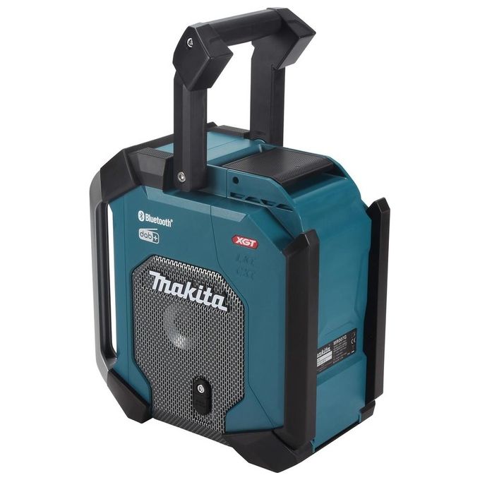 Makita MR007GZ Radio da cantiere Alimentazione 12 40 V max Bluetooth DAB+ IP65 Subwoofer USB per ricarica colore Petrolio