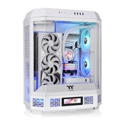 Thermaltake CA-1Z1-00M6WN-00 The Tower 600 Case PC Gaming Midi Tower ATX Vetro Temperato con Supporto Connettori Nascosti e Ventole Preinstallate colore Bianco