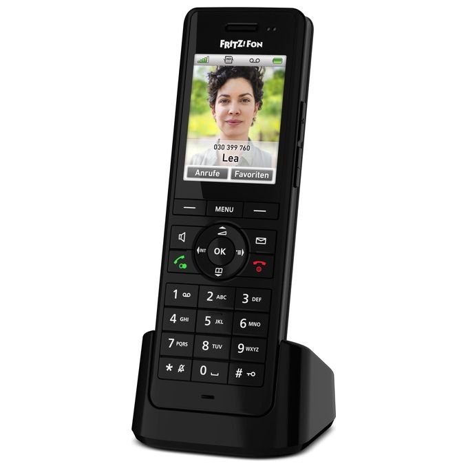FRITZ! 20002966 FRITZ!Fon X6 Telefono DECT Senza Fili Vivavoce Display IPS 2.4'' Segreteria Telefonica colore Nero