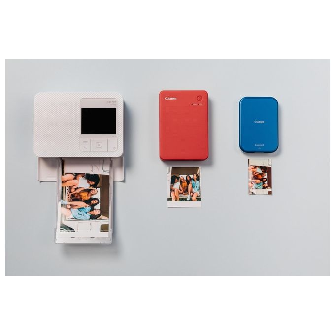 Canon QX20-WH SELPHY QX20 Stampante Fotografica Portatile Sublimazione Wi-Fi USB-C 2 Formati Adesivi colore Bianco