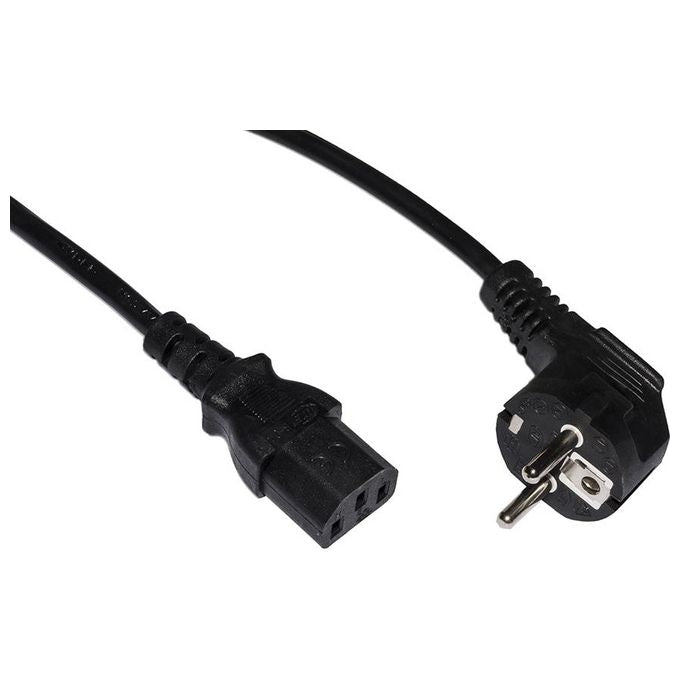 Link cavo alimentazione mt. 3 spina tedesca 90 gradi 250 v presa iec vde