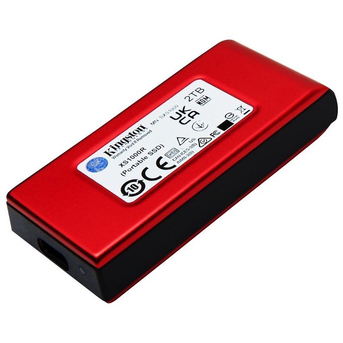 Kingston SXS1000R2000G XS1000 SSD Esterno Portatile 2TB USB 3.2 Gen 2 1050 MB-s colore Rosso