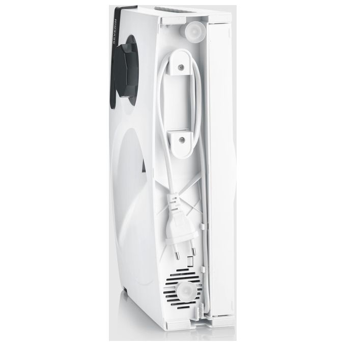 Severin AS 3912 Affettatrice 100W lama acciaio inox 19 cm spessore regolabile 0-15 mm base pieghevole colore Bianco