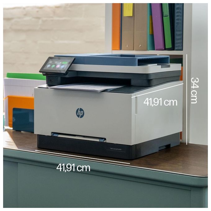 HP 499Q6F#B19 Color LaserJet Pro Stampante Multifunzione Laser A4 25 ppm Fronte Retro ADF 50 Fogli Wi-Fi LAN USB colore Blu