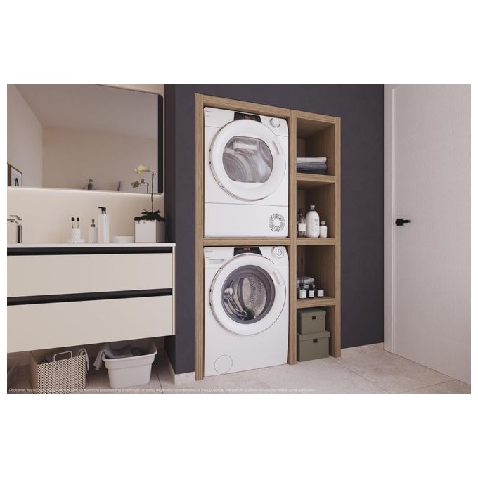 Candy ROE H9A2TCEX-S RapidÓ Asciugatrice Pompa di Calore 9 Kg Classe A++ Wi-Fi App hOn Woolmark (85x59,6x58,5 cm) colore Bianco
