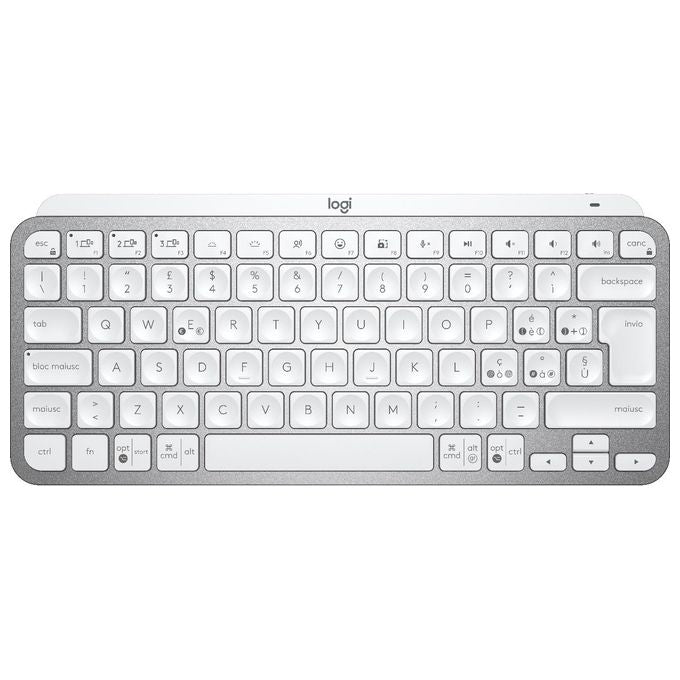 Logitech 920-010489 MX Keys Mini Tastiera Wireless Compatta QWERTY Italiano Bluetooth LED Ricaricabile USB-C colore Grigio